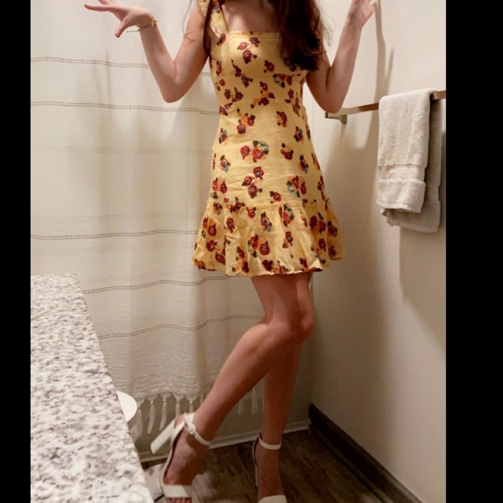 UO festival ruffle minidress